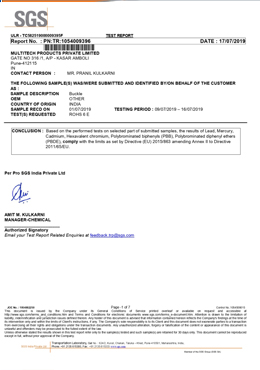 SGS Certification
